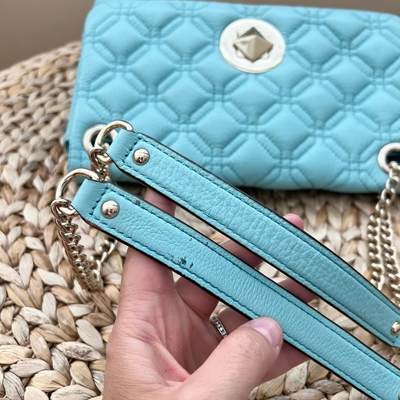 Kate Spade light blue chain strap crossbody shoulder Cynthia purse - Picture 7 of 13